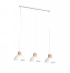 LAMPA WISZĄCA BIAŁA W STYLU SKANDYNAWSKIM EMIBIG SECO 3 WH oprawa oświetleniowa