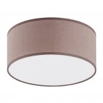 TK LIGHTING RONDO CAPPUCCINO 3336 LAMPA SUFITOWA PLAFON BRĄZOWY ABAŻUR 30CM