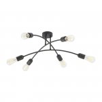 TK LIGHTING HELIX BLACK LAMPA SUFITOWA 6 PŁ