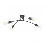 TK LIGHTING HELIX  BLACK LAMPA SUFITOWA 4 PŁ