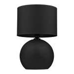 TK LIGHTING PALLA BLACK 5080 LAMPKA NOCNA CZARNA SZKLANA Z ABAŻUREM