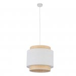 TK LIGHTING BOHO NEW WHITE 5653 LAMPA WISZĄCA BIAŁA RAFI NATURALNA EKO