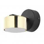 TK LIGHTING DALLAS GOLD/BLACK KINKIET 1 PŁ