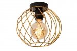 LAMPA CZARNO ZŁOTA METALOWA DRUCIANA LUCIDE DANZA 21128/25/02