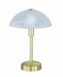 LAMPKA STOŁOWA NOCNA ZŁOTA MOSIĄDZ MATOWY DOTYKOWA KLASYCZNA DONNA 525790108 TRIO