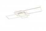 LAMPA SUFITOWA LED BIAŁA NA PILOTA NOWOCZESNA PLAFON RAMKI PROSTOKĄTY KWADRATY DO SALONU KUCHNI SYPIALNI  IRVINE 620010431 TRIO
