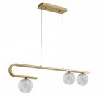 LAMPA ZŁOTA SZKLANE KLOSZE KULE DEKORACYJNE DO SALONU SYPIALNI JADALNI KUCHNI LUCES EXCLUSIVAS PASTO LE41739