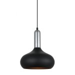 ITALUX LAMPA WISZĄCA QUESMO MDM-3029/1 BK+CR CZARNA