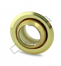 Oczko sufitowe LED, okrągłe, GU10, 1x5W, złoto 