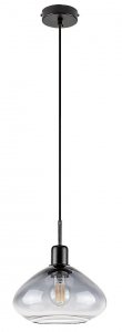 RABALUX 72021 DVORA LAMPA WISZĄCA CZARNA DYMIONY KLOSZ