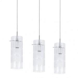 ITALUX MAX MDM1957-3 LAMPA WISZĄCA SZKLANE KLOSZE CHROM 