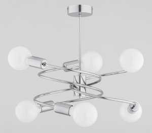 ALFA SOSNOWSCY DISCO SILVER 63234LAMPA WISZĄCA SUFITOWA CHROM BEZ KLOSZA DO SALONU SYPIALNI KUCHNI