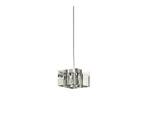 AZZARDO BOX 1 AZ0036 LAMPA WISZĄCA SZKLANA CHROM