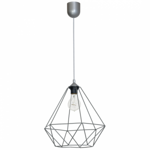 MILAGRO Lampa wisząca BASKET GRAY 1xE27