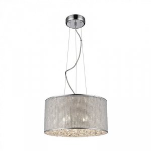 ZUMA LINE ŻYRANDOL KRYSZTAŁOWY LAMPA SREBRNA Z KRYSZTAŁKAMI P0173-05W-F4B3 BLINK