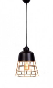 LUMINA DECO LAMPA WISZĄCA INDUSTRIALNA LOFT CZARNA BAGSY