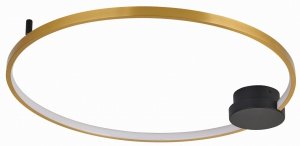 REALITY CONDIDA 641101-30 PLAFON LAMPA CZARNO ZŁOTA KOŁO LED OBRĘCZ RING