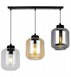 Lampa wisząca ze szklanymi kloszami - NOVALJA 2395/3/MIX LIGHT HOME