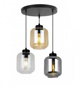 Lampa wisząca ze szklanymi kloszami - NOVALJA 2395/3OW/MIX LIGHT HOME