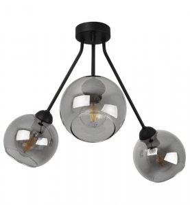 Lampa sufitowa TRIO HAGA, trzy klosze, metal,, szkło, E27 LIGHT HOME 