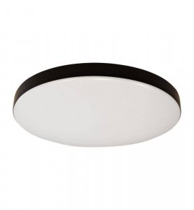 Plafon LED MAYA, okrągły, czarno - biały, wbudowane światło LED
