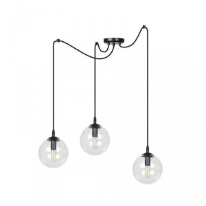 LAMPA WISZĄCA SPIDER PAJĄK KLOSZE SZKLANE KULE EMIBIG GIGI 3 BL TRANSPARENT