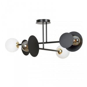 LAMPA NOWOCZESNA DEKORACYJNA EMIBIG MINERVA 4 BLACK