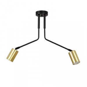 LAMPA WISZĄCA SUFITOWA NOWOCZESNA ZŁOTY REFLEKTOR EMIBIG VERNO 2 BLACK