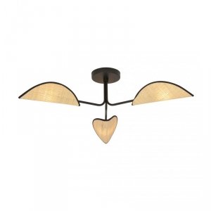 LAMPA SUFITOWA DO POKOJU SYPIALNI DEKORACYJNA EMIBIG GOMEZ 3 RATTAN