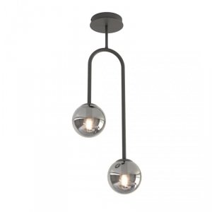 LAMPA WISZĄCA CZARNA NOWOCZESNA KULE ATRIA 2 BL GRAFIT oprawa oświetleniowa