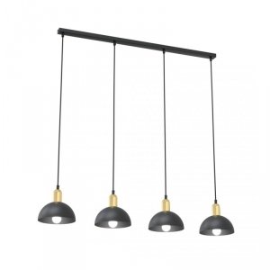 LAMPA WISZĄCA NAD STÓŁ CZARNO ZŁOTA EMIBIG MOTO 4 BL oprawa oświetleniowa