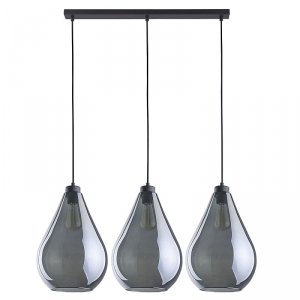 TK LIGHTING FUENTE LAMPA WISZĄCA 3 PŁ CZARNA LISTWA