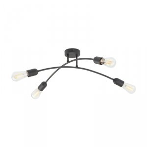 TK LIGHTING HELIX  BLACK LAMPA SUFITOWA 4 PŁ