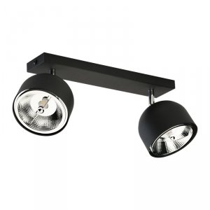 TK LIGHTING ALTEA BLACK LAMPA SUFITOWA 2 PŁ + ŻARÓWKI