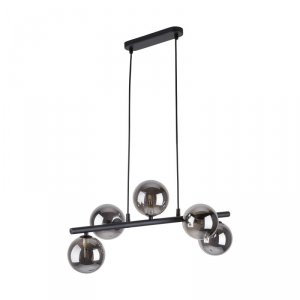 TK LIGHTING ESTERA BLACK 6707 LAMPA WISZĄCA CZARNA SZKLANE KLOSZE KULE GRAFITOWE