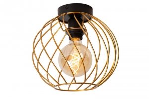 LAMPA CZARNO ZŁOTA METALOWA DRUCIANA LUCIDE DANZA 21128/25/02