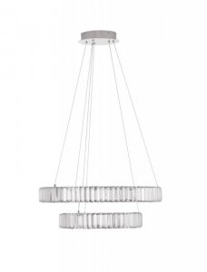 LAMPA W STYLU GLAMOUR CHROM NOWOCZESNA SZKLANA DO SALONU JADALNI SYPIALNI LUCES EXCLUSIVAS BAUTA LE42917