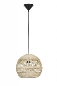 LAMPA WISZĄCA NATURAL EKO RATTANOWA DO SALONU JADALNI KUCHNI W STYLU BOHO LUCES EXCLUSIVAS REYNOSA LE42945