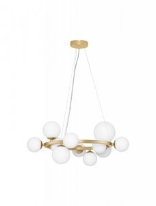 LAMPA WISZĄCA KULE SZKLANE KLOSZE DO SALONU SYPIALNI KUCHNI JADALNI NAD STÓŁ LUCES EXCLUSIVAS PARLA LE43674