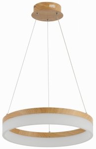REALITY CORNELIA 330601-11 LAMPA WISZĄCA LED KOŁO OBRĘCZ RING IMITACJA DREWNA