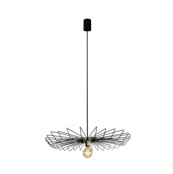 NOWODVORSKI 8873 UMBRELLA LAMPA WISZĄCA METALOWA DRUCIANA CZARNA PARASOL