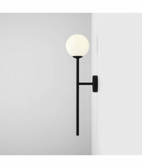ALDEX BOSSO WALL BLACK 1087C1 KINKIET CZARNY MINIMALISTYCZNY KULA BIAŁA