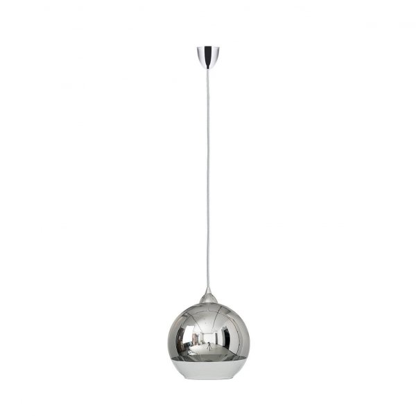 NOWODVORSKI GLOBE S LAMPA WISZĄCA KULA SZKLANA CHROM