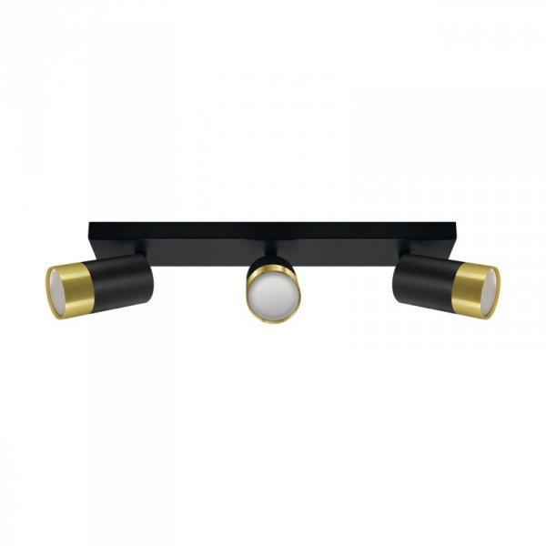 KINKIET SPOT REFLEKTOR REGULOWANY IDEUS PUZON SPT GU10 3L BLACK/GOLDEN