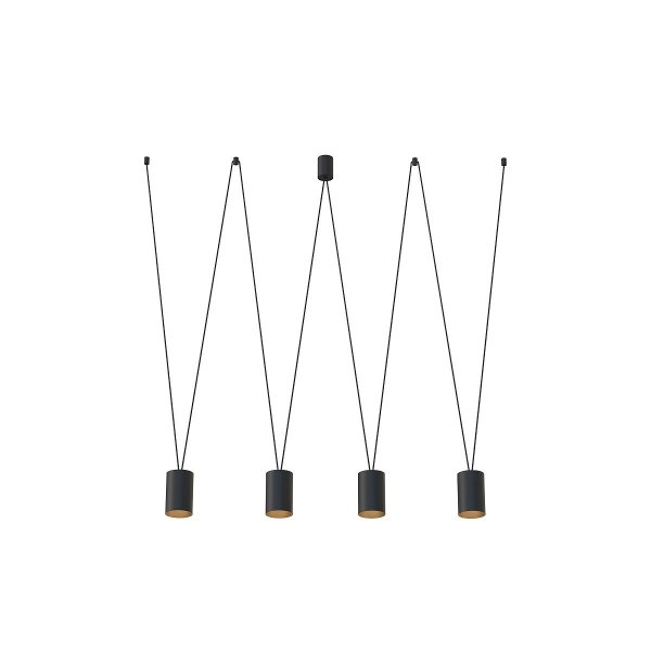 NOWODVORSKI 7814 MORE TONE LAMPA WISZĄCA CZARNA TUBY DO SALONU DO JADALNI NAD STÓŁ  DO SYPIALNI