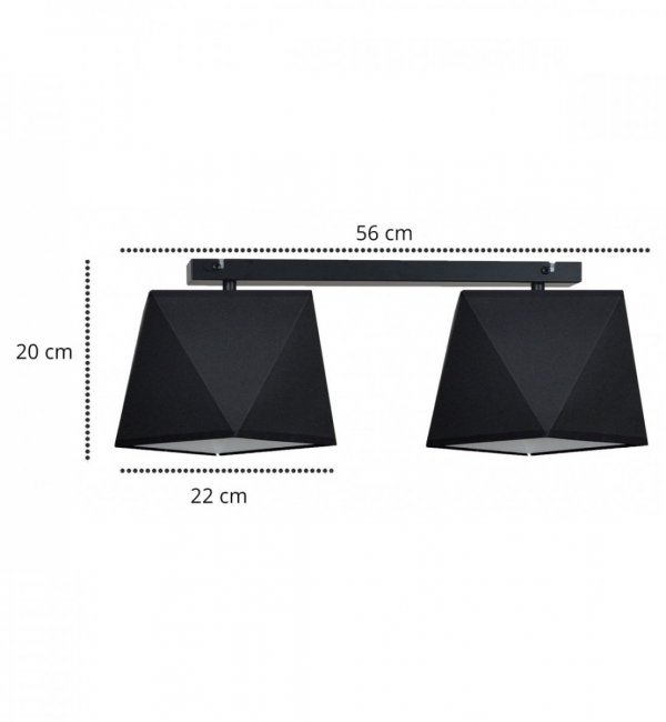 Lampa sufitowa do salonu - DIAMOND 1500/2/P LIGHT HOME