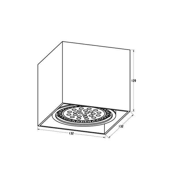 ZUMA LINE ACGU10-114 BOX1 PLAFON BIAŁY SPOT DOWNLIGHT