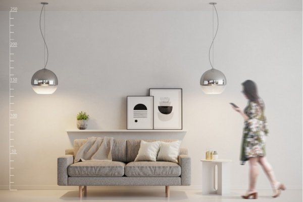 AZZARDO SILVER BALL 35 AZ0732 LAMPA WISZĄCA ELEGANCKA NOWOCZESNA CHROM