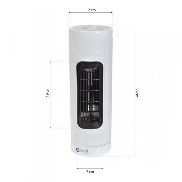 Wentylator stołowy EKO-LIGHT 14" Tower Biały