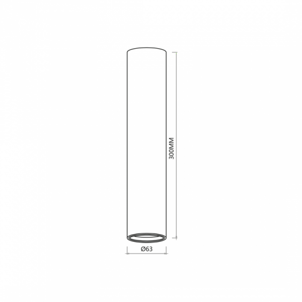 GENESIS SPOT WHITE 1xGU10 30cm
